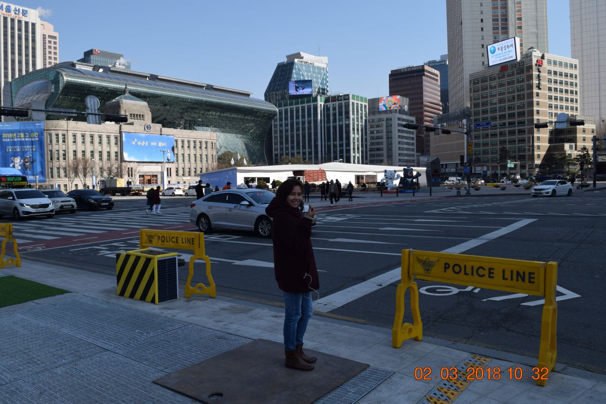 Downtown Seoul. Seoul Plaza. Downtown Seoul. Seoul Plaza.