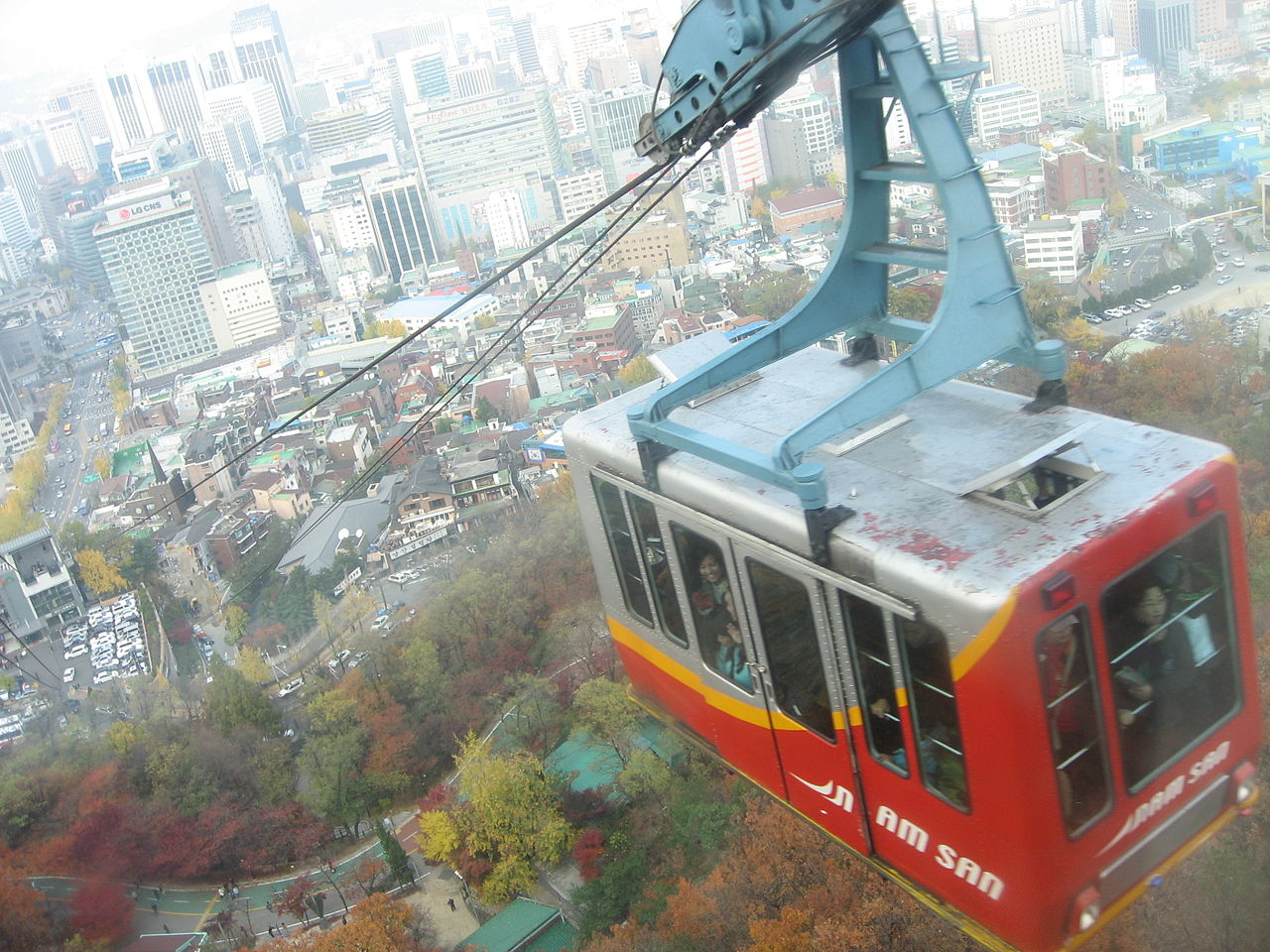 Cable car ride to the tower Cable car ride to the tower