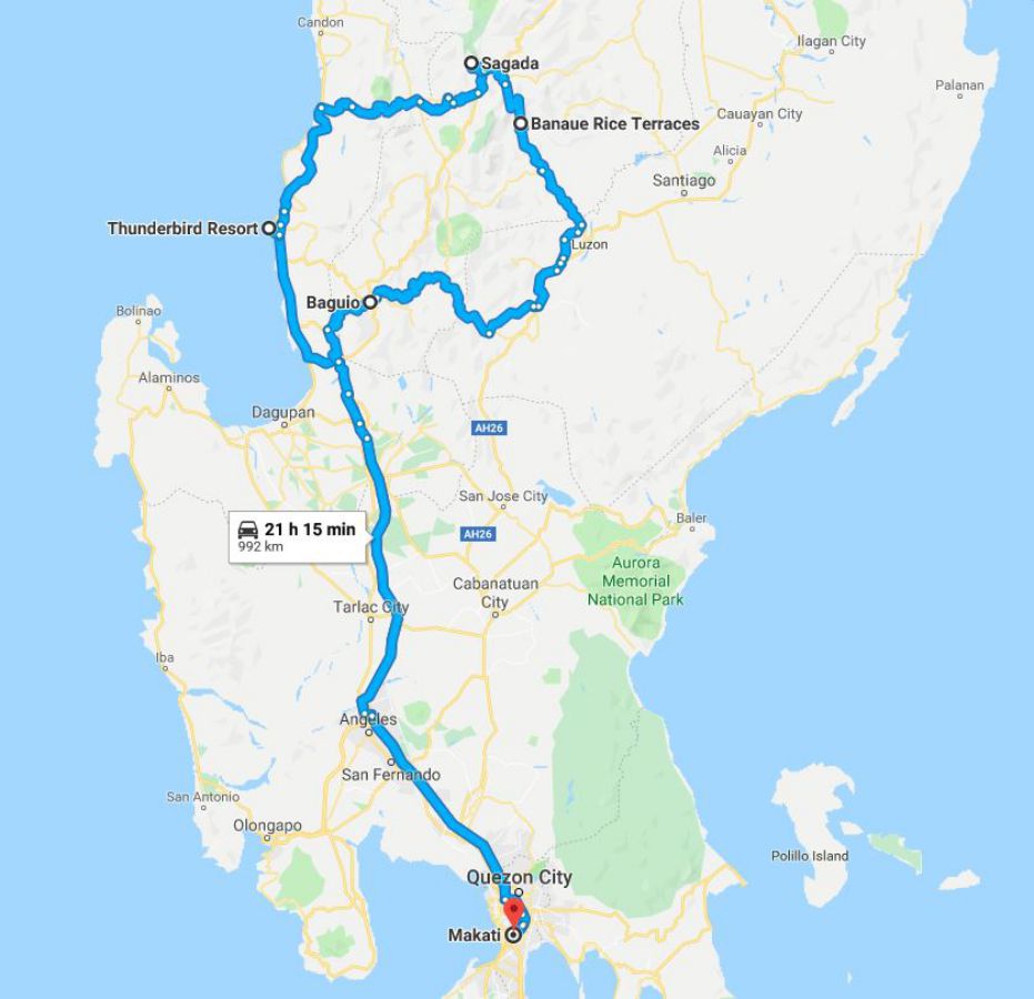 Luzon trip: Manila - Poro Point - Sagada - Banaue - Manila Road