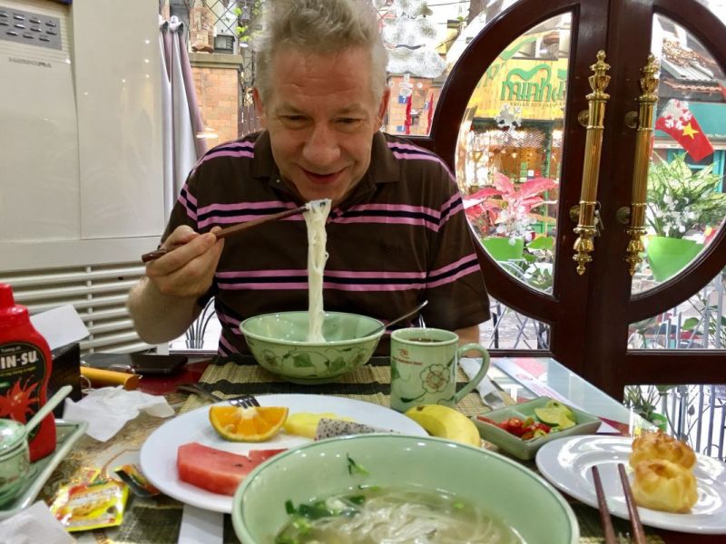 Vietnamese noodles of course Breakfast
